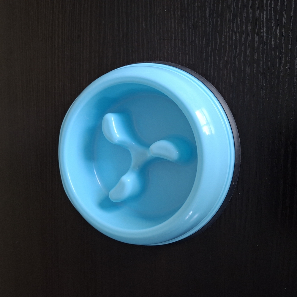 Blue Slow Feeder Dog Bowl